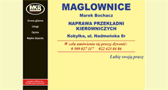 Desktop Screenshot of maglownice.pl